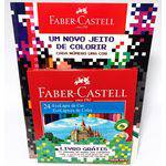 Kit Faber-Castell Lápis de Cor 24 Cores + Livro para Colorir PXL
