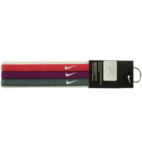 Kit 3 Faixas de Cabelo Nike Printed Assorted