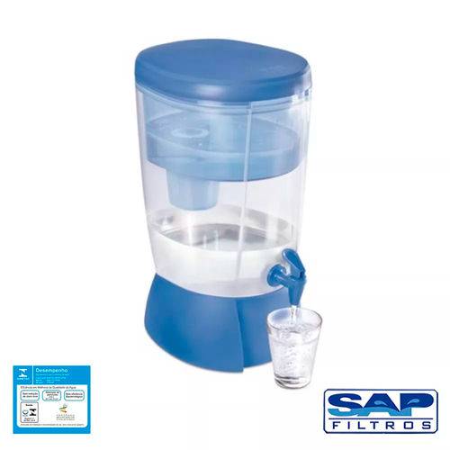 Kit Filtro de Água Mais Sap Filtros Azul + Refil Sap Control