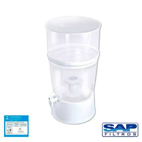 Kit Filtro de Água The Filter de Plástico Sap Filtros - Branco + Refil Sap Control