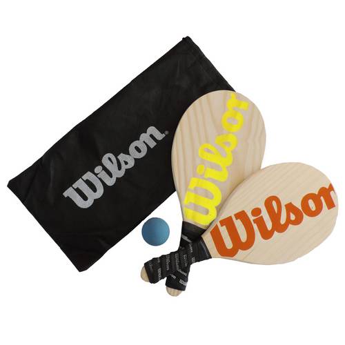 Kit Frescobol Wilson 2 Raquetes + 1 Bola Original- Lrvd