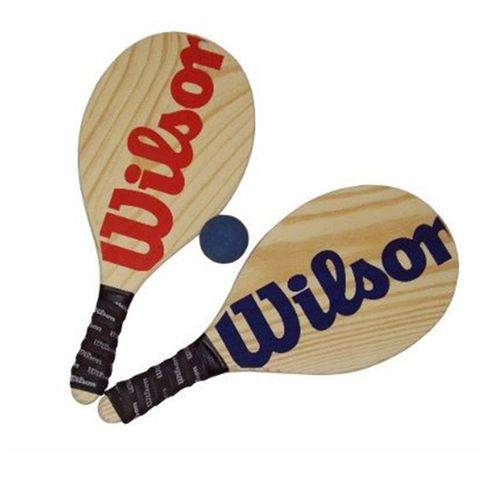 Kit Frescobol Wilson 2 Raquetes + 1 Bola Original