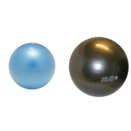 Kit Funcional Bola Overball Azul Gymnic e Bola Gymnic Plus 65 Cm
