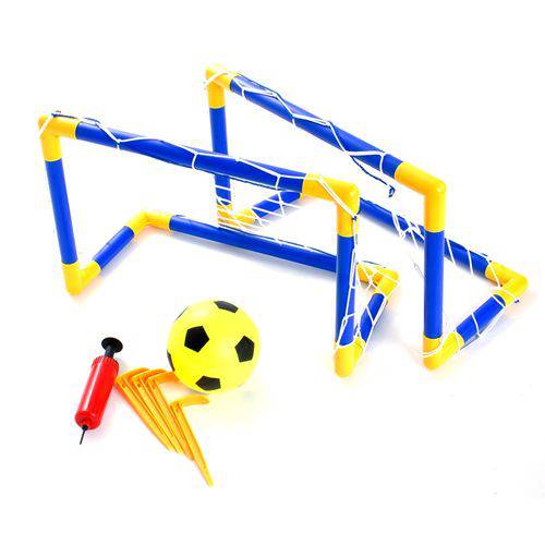 Kit Futebol com Trave Rede Bola Bomba Bel Brink