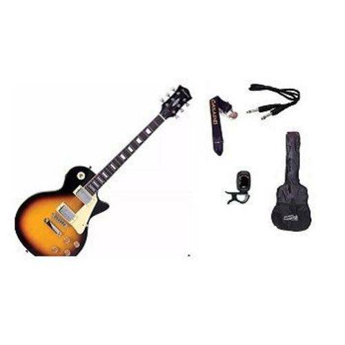 Kit Guitarra Strinberg Les Paul LPS230 + Afinador Digital + Acessórios - SUNBURST