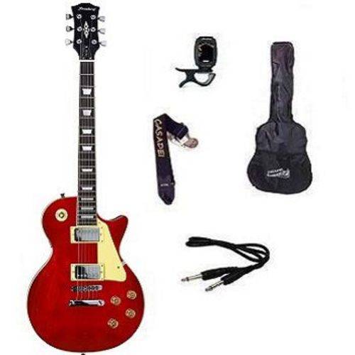 Kit Guitarra Strinberg Les Paul LPS230 + Afinador Digital + Acessórios VERMELHA