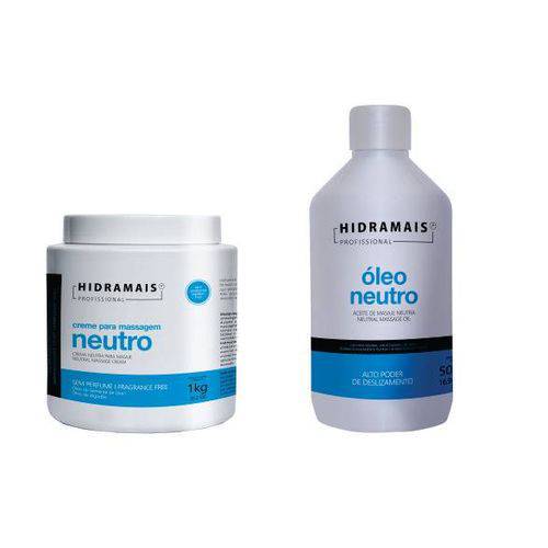 Kit Hidramais 1 Creme Neutro + 1 Oleo Neutro 500 Ml