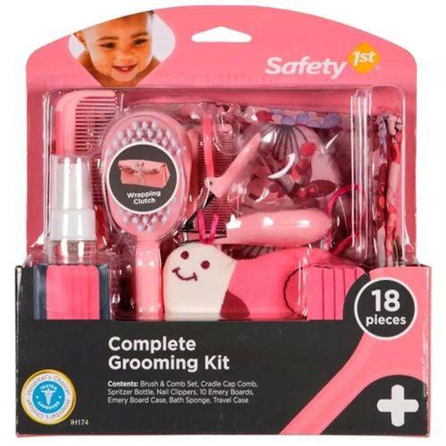 Kit Higiene Beleza Rosa 18 Peças para Bebê Safety 1st S174ih