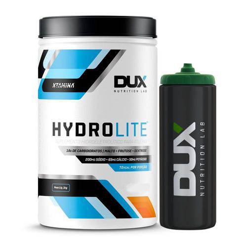 Kit Hydrolite 1.000g Limão - Dux + Squeeze Preto