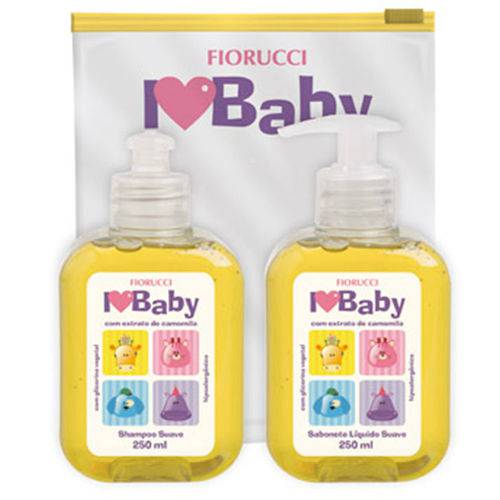 Kit I Love Baby Fiorucci Shampoo Baby 250 Ml + Sabonete Líquido Baby 250 Ml