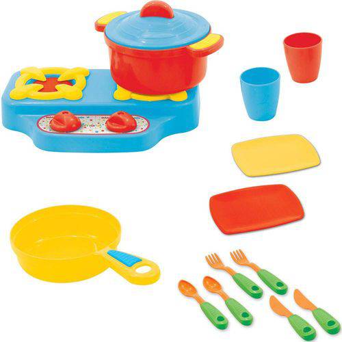 Kit Infantil para Cozinha com 16 Peças Coloridas 1026 - Maral