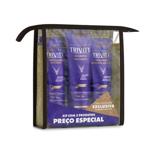 Kit Itallian Trivitt Matizante Shampoo + Condicionador + Máscara