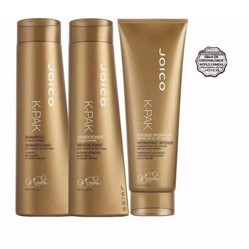 Kit Joico K-pak Hydrator (shampoo 300ml + Cond 300ml + Intense Hydrator 250ml)