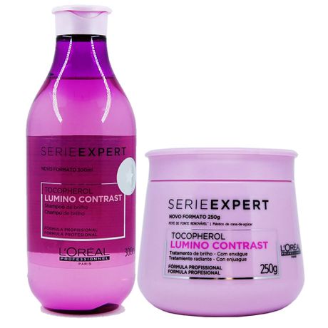 Kit L’Oréal Professionnel Série Expert Lumino Contrast Shampoo 300ml + Máscara 250ml