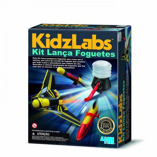 Kit Lança Foguete - 4m - Brinquedo Educativo