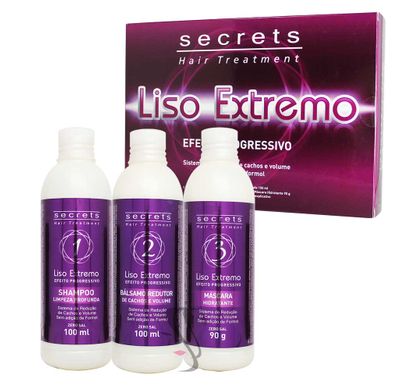 Kit Liso Extremo Efeito Progressivo Hair Treatment - Secrets Professional