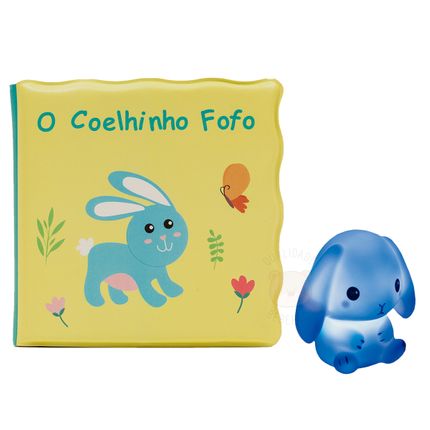 Kit Livrinho de Banho para Bebê e Coelhinho (6m+) - Buba