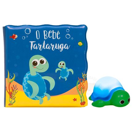 Kit Livrinho de Banho para Bebê e Tartaruguinha (6m+) - Buba