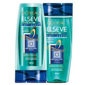 Kit L'Oréal Paris Elseve Hydra-Detox Anticaspa (Shampoo e Condicionador) Conjunto