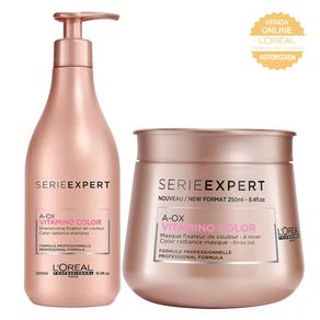 Kit L'Oréal Professionnel Expert Vitamino Color A.OX (Shampoo e Máscara) Conjunto