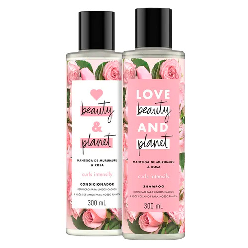 Kit Love Beauty & Planet Manteiga de Murumuru & Rosa Shampoo 300ml + Condicionador 300ml