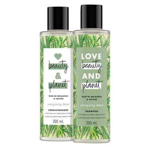 Kit Love Beauty & Planet Óleo de Melaleuca & Vetiver Shampoo 300ml + Condicionador 300ml