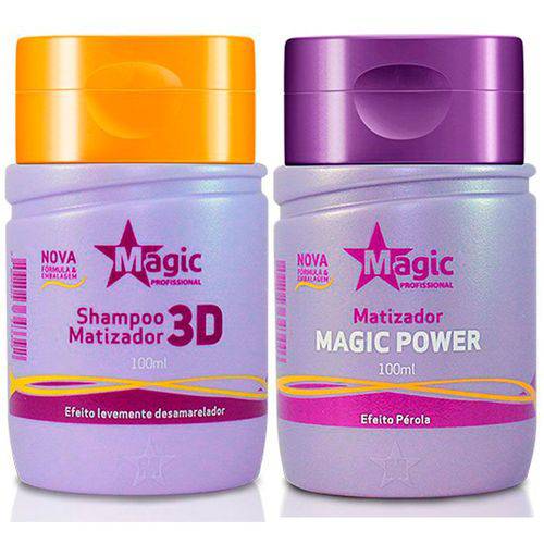 Kit Magic Color Matizador - Shampoo + Magic Power Efeito Pérola 100ml