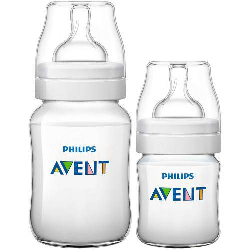 Kit Mamadeiras Classic 02 Pçs (0m a 1m+) - Philips Avent