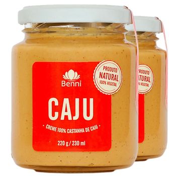 Kit 2 Manteiga de Castanha de Caju 220g Benni Alimentos
