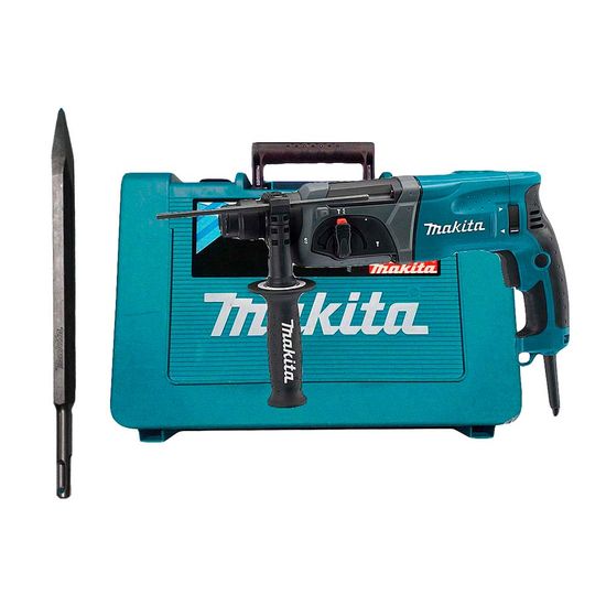 Kit Martelete Combinado 24mm SDS Plus 800W HR2470 + Ponteira D-08713 Makita