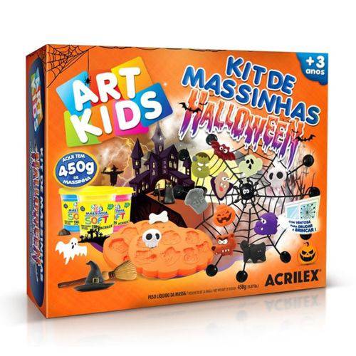 Kit Massinha Halloween 450g Art Kids - Acrilex