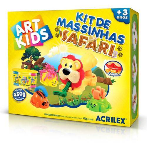 Kit Massinha Safari 450g Art Kids - Acrilex