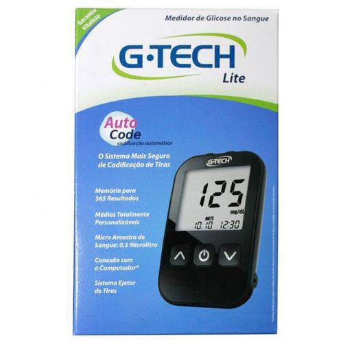 Kit Medidor de Glicose G-tech Lite