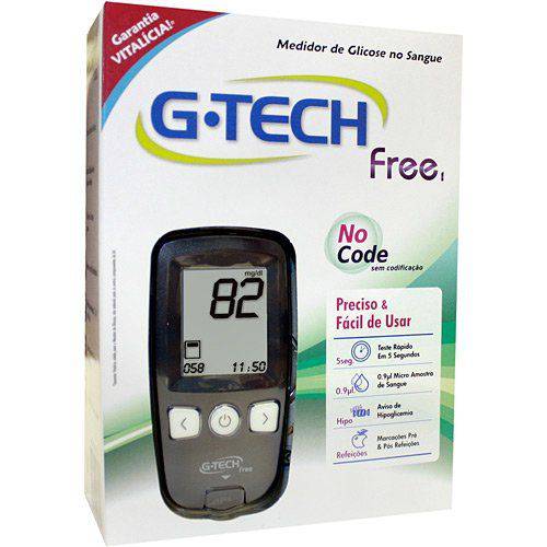 Kit Medidor de Glicose G-Tech MGKTFR1 Co