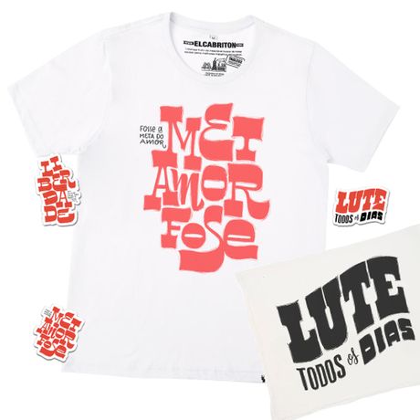 Kit - Metamorfose Fosse a Meta do Amor - Camiseta Basicona Unissex