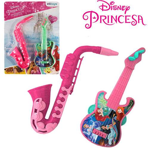 Kit Mini Instrumento Musical Infantil com 2 Pecas Princesas