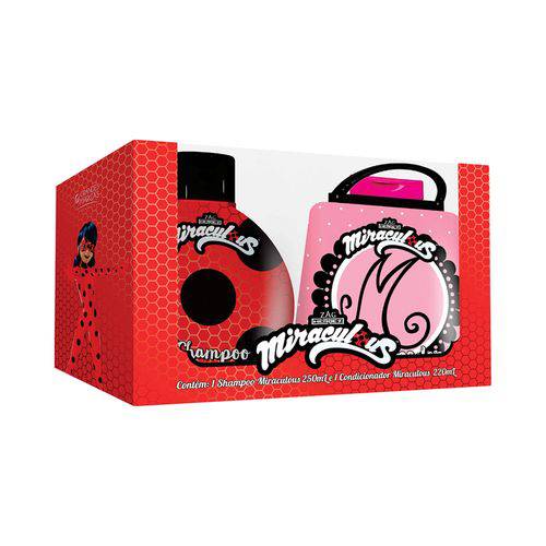 Kit Miraculous Ladybug - Shampoo 250Ml + Condicionador 220Ml