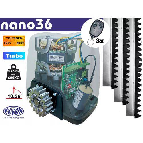 Kit Motor Dz Nano Rossi 1/4 Turbo 3m Crema 03 Controle Rossi