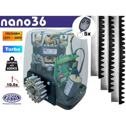 Kit Motor Dz Nano Rossi 1/4 Turbo 3m Crema 05 Controle Rossi
