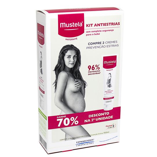 Kit Mustela Maternité Prevenção Estrias 150ml com 02 Unidades 70% Desconto na 2ª Unidade