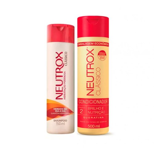 Kit Neutrox Shampoo Clássico 350ml + Condicionador Classic 500ml