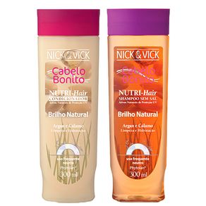 Kit Nick & Vick NUTRI-Hair Brilho Natural (Shampoo e Condicionador) Conjunto