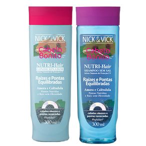 Kit Nick & Vick NUTRI-Hair Raízes e Pontas Equilibradas (Shampoo e Condicionador) Conjunto