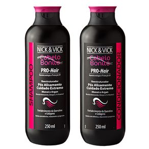 Kit Nick & Vick PRO-Hair Reestruturador Duo (Shampoo e Condicionador) Conjunto