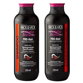 Kit Nick & Vick PRO-Hair S.O.S Fios Duo (Shampoo e Condicionador) Conjunto