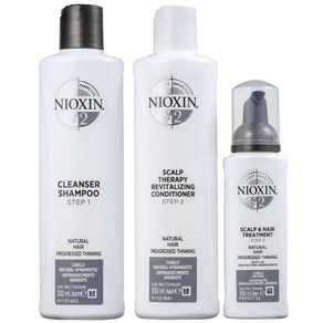 Kit Nioxin System 2 Shampoo 300ml + Condicionador 300ml + Leave-in 100ml