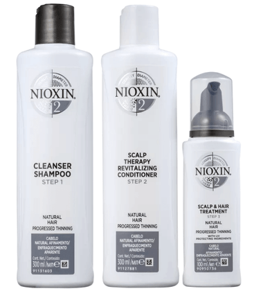 Kit Nioxin System 2 Shampoo 300ml + Condicionador 300ml + Leave-in 100ml