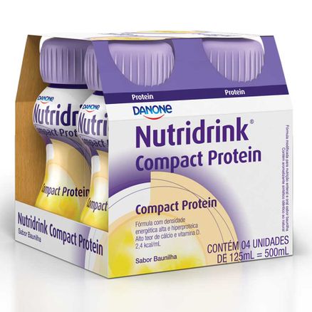 Kit Nutridrink Compact Protein Sabor Baunilha 4 Unidades de 125ml Vencimento 20/01/2020