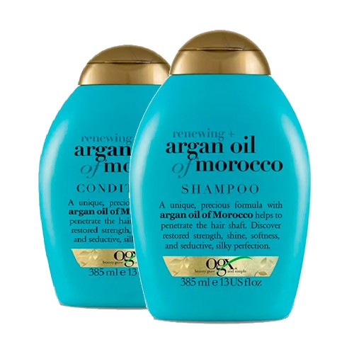 Kit Ogx Argain Oil Of Morrroco Shampoo 385ml + Condicionador 385ml