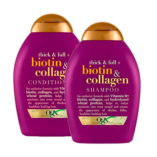 Kit Ogx Biotin & Collagen Shampoo + Condicionador 250ml